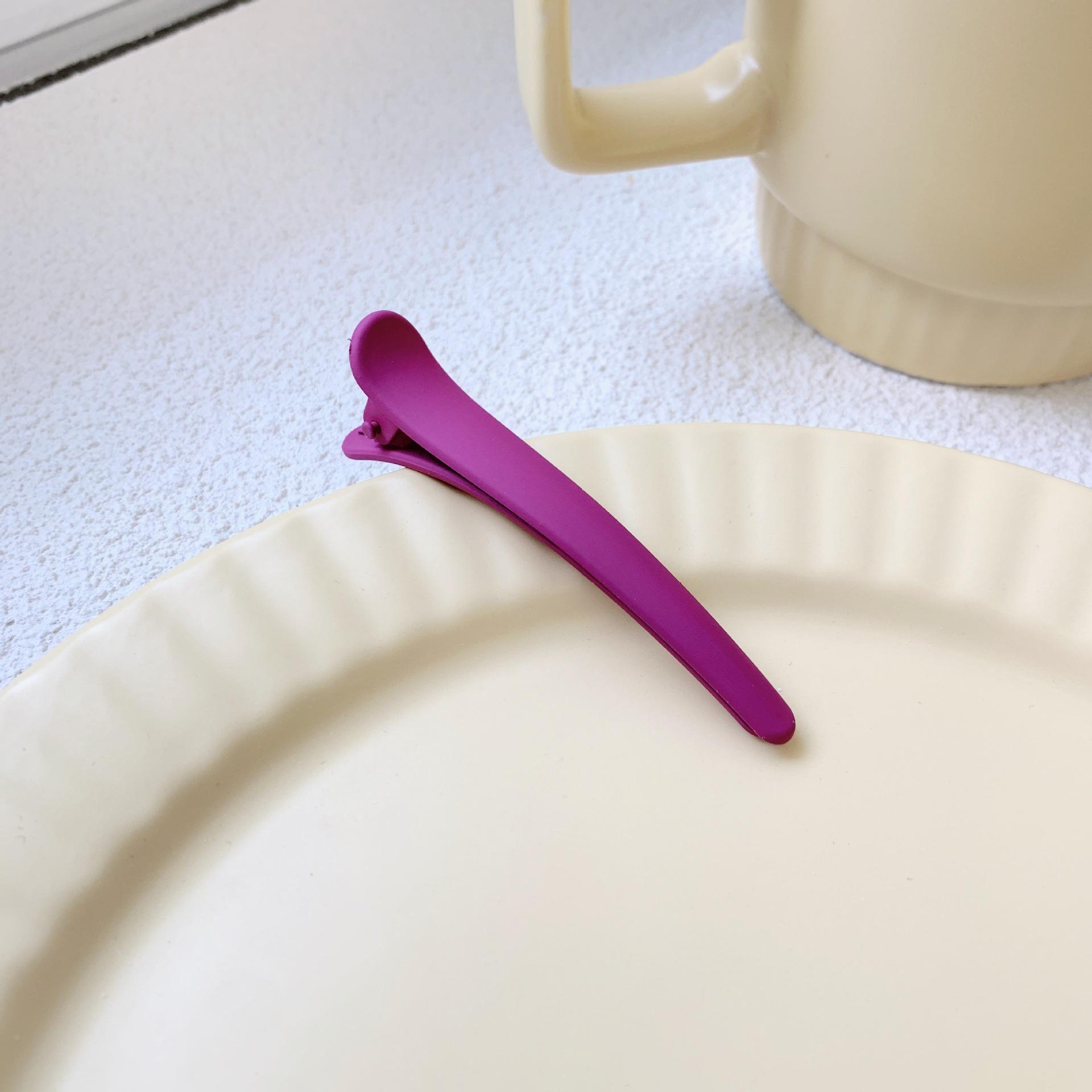 

Заколка для волос Ins Wind, заколка для волос с матовым утиным клювом, заколка для края, заколка для челки, простая женская бесшовная заколка для волос, корейские аксессуары для волос, заколка 8cm