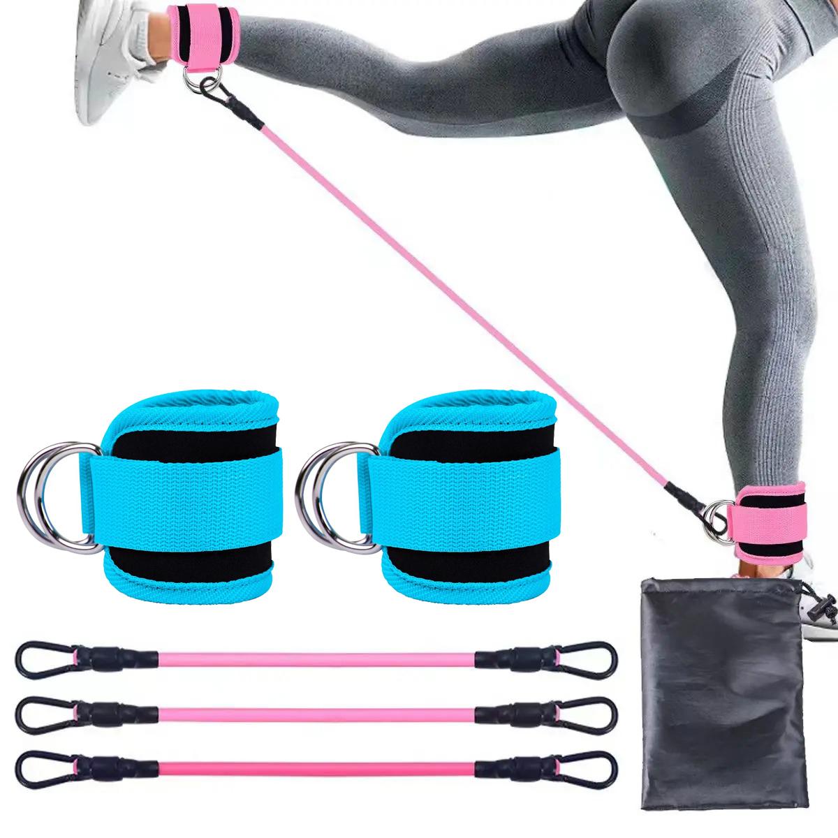 

1Set Padded Ankle Straps Ankle Straps For Cable Machines Double D-Ring Fitness Ankle Cuffs For Gym Workouts Rebate Leg Extension