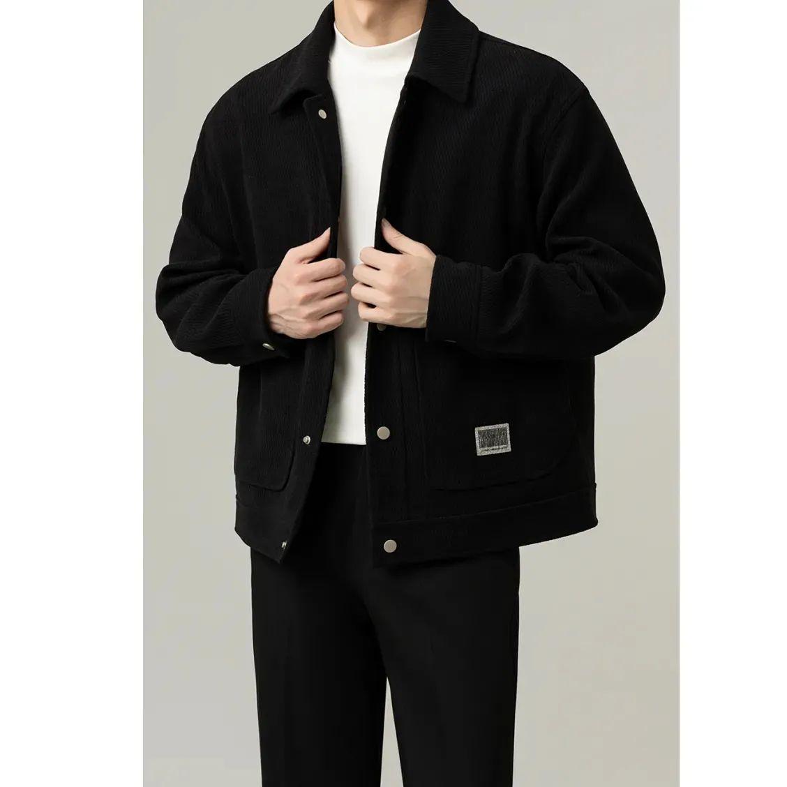 Korean Style Men s Fall/Winter Jacket: Trendy, Casual, Mature Look M [90-110 lbs]