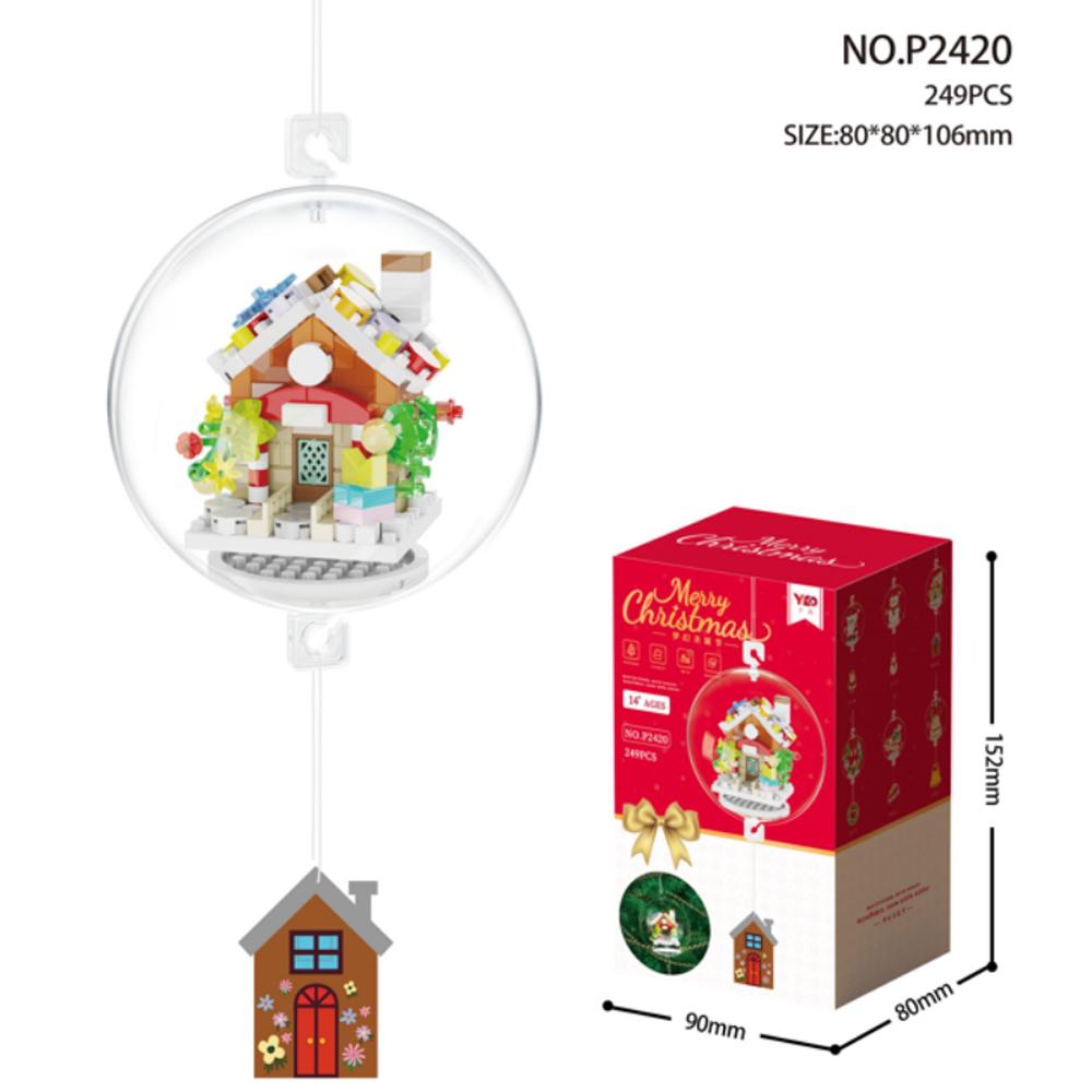 Christmas Pendant Ball Building Blocks Mini Bricks Bell Snowman Santa Claus Christmas Tree Decorations For Home Christmas Gifts