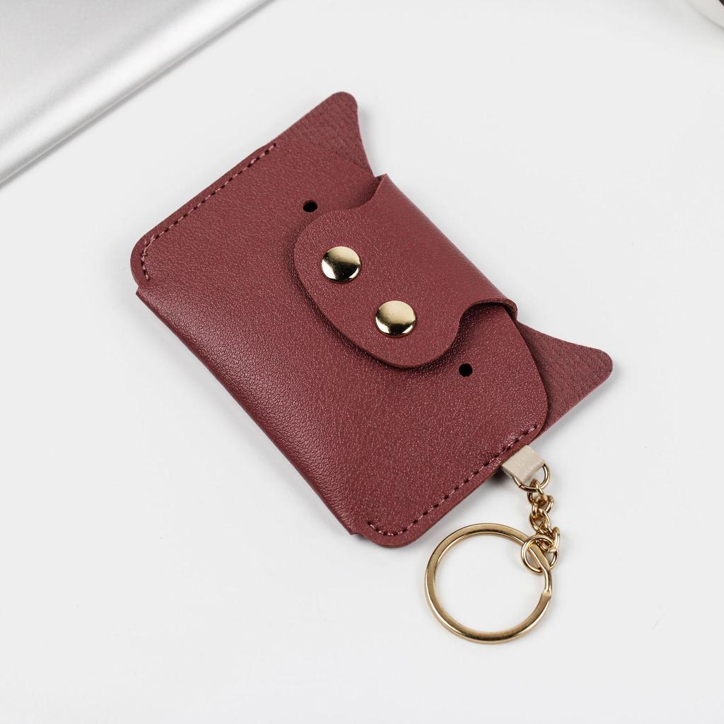 Trendy Cartoon Card Holder & Coin Purse with Keychain