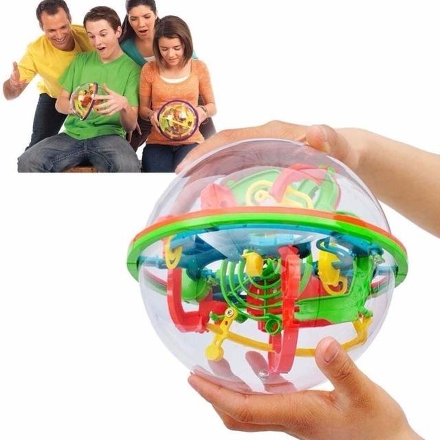100-trinns 3D-ball med gave Pedagogiske leker Puslespill Balanse Logic Ability Spill for barn Voksne