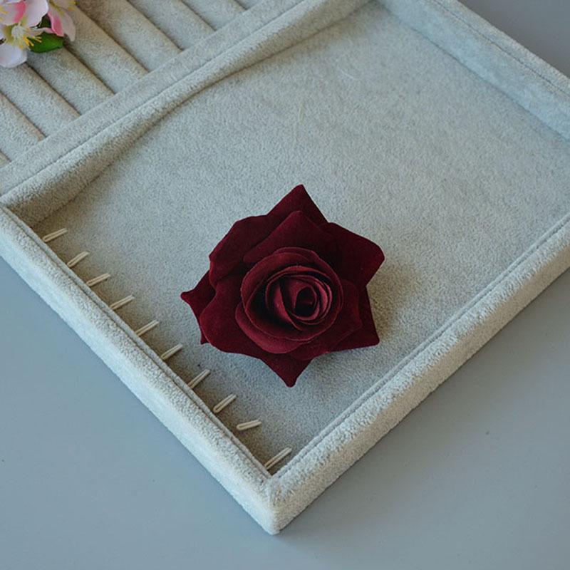 Barrette latérale rose rouge vintage pour spectacles de danse