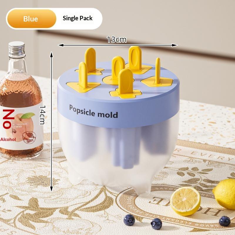 Food Grade Popsicle Mold With 6 Cavities Easy Release For Homemade Summer Ice Lollies For Kids And Family
