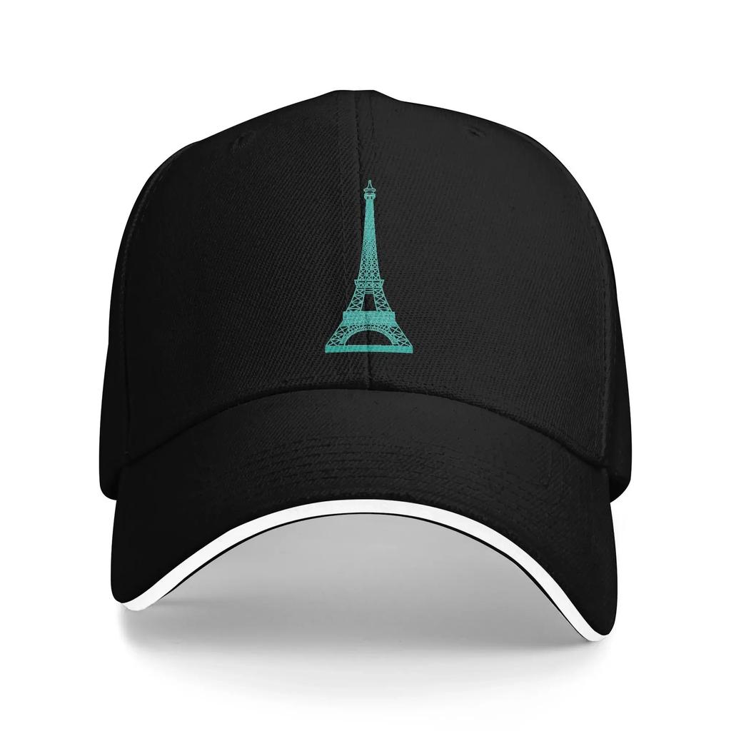 Sommer Paris Grün Eiffelturm Muster Baseballkappe Outdoor Sport Streetwear Druck Hip Hop Hüte Unisex Unisex Hochwertige Kappen