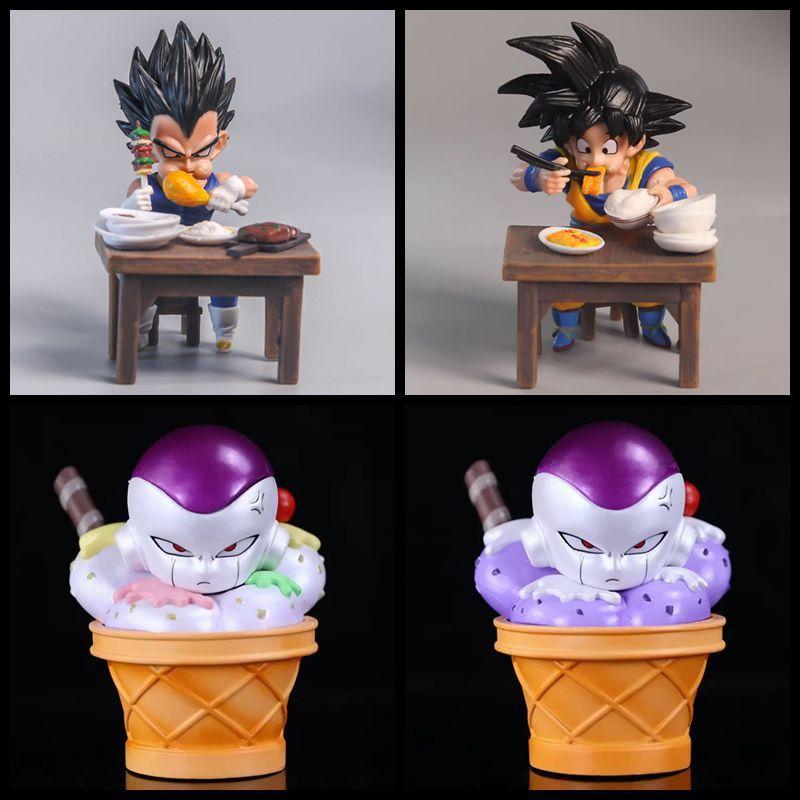 Summer Ice Cream, Cones, Frisa, Dried Food Man, Goku, Vegeta, Boxed Figure