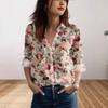 1116 Neues Damen Langarmshirt Sommer Europäischer und Amerikanischer Trend 1D Bedrucktes Langarmshirt