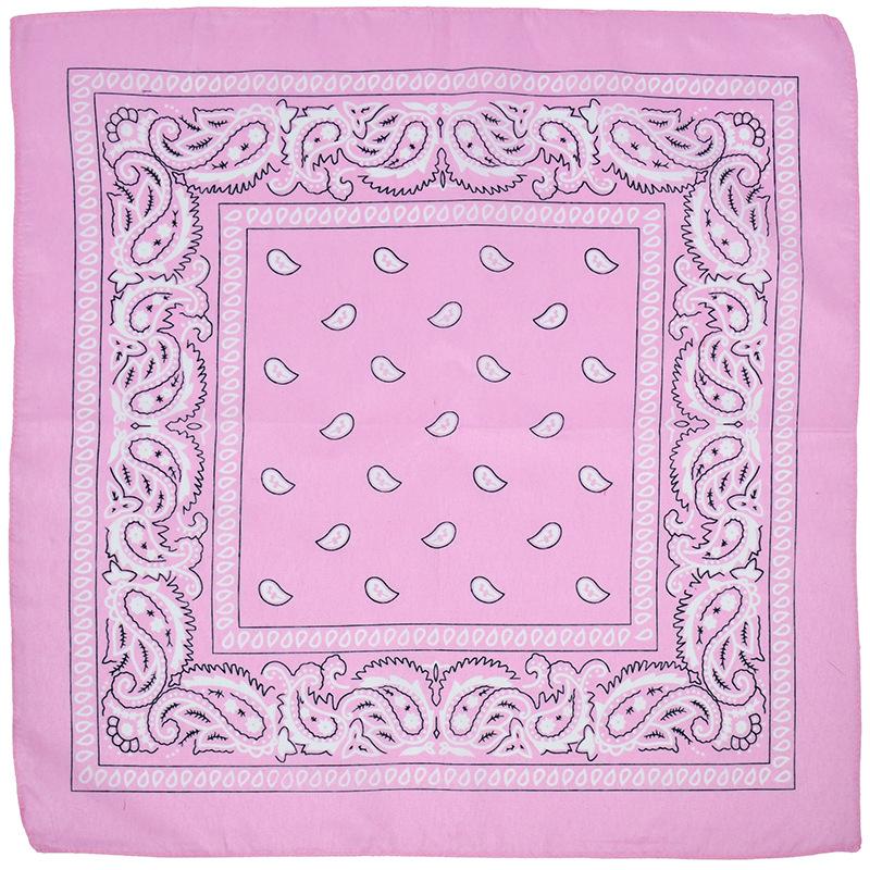 Fashion Hip Hop Bandana Outdoor Unisex Black Hair Band Neck Scarf Headwear Wrist Wraps Head Square Scarves Print Handkerchief