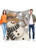 Cozy Snowman Blanket Ultra-Soft Fleece Throw For Living Room, Lightweight Winter Decor, Perfect Holiday Gift For  And Adults