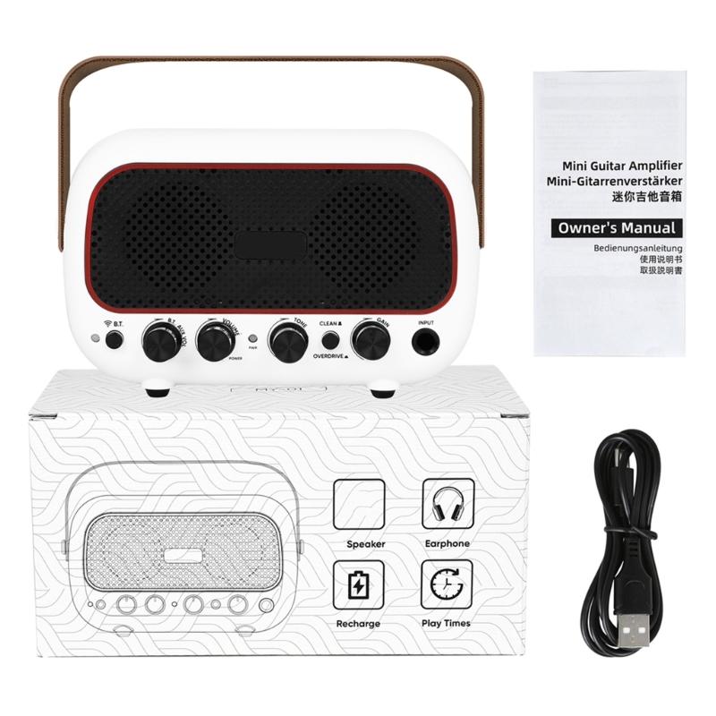 

Compact Portable Guitar Amplifier Simple Design for Easy Transport to Performances Rehearsals and Personal Enjoyment белый