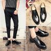 Men's Shoes Spring British Men's Business Leather Shoes Men's Youth Glossy Fashion Trend Casual Shoes Men's