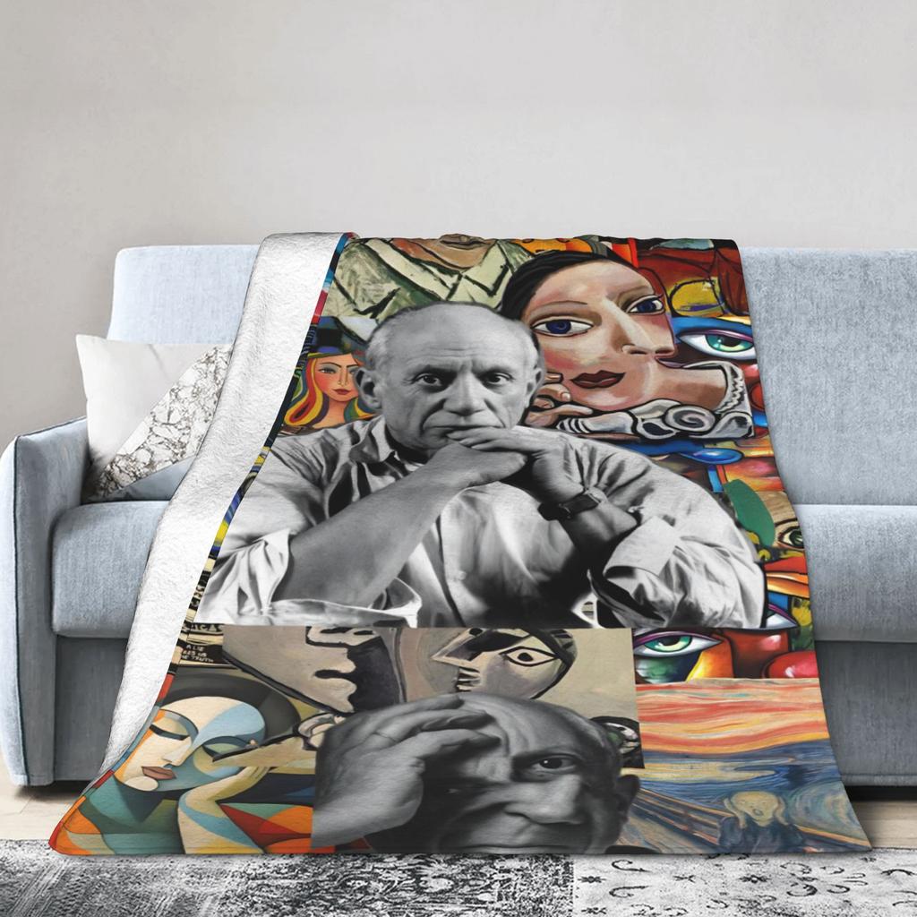 Pablo Picasso Kunst Wohndecke Weiche Musterdecke Spanischer Künstler Für Wohnzimmer Reiseauto Flanell Tagesdecke Bettbezug