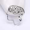 Creative Retro Brain Brooch Alloy Electroplating Personalized Versatile Corsage
