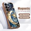 Vintage European Style Case For Samsung Galaxy S26 Ultra S25 Edge S24 Plus S23 FE S22 A17 A54 A55 A56 A57 5G Magnetic For Magsafe Matte Cover Moon Sun