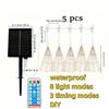180-450LEDs Solar Star Burst Ball Lights, Remote Control 8 Modes Adjustable Hanging Copper Wire Firework Lights, for Yard Light