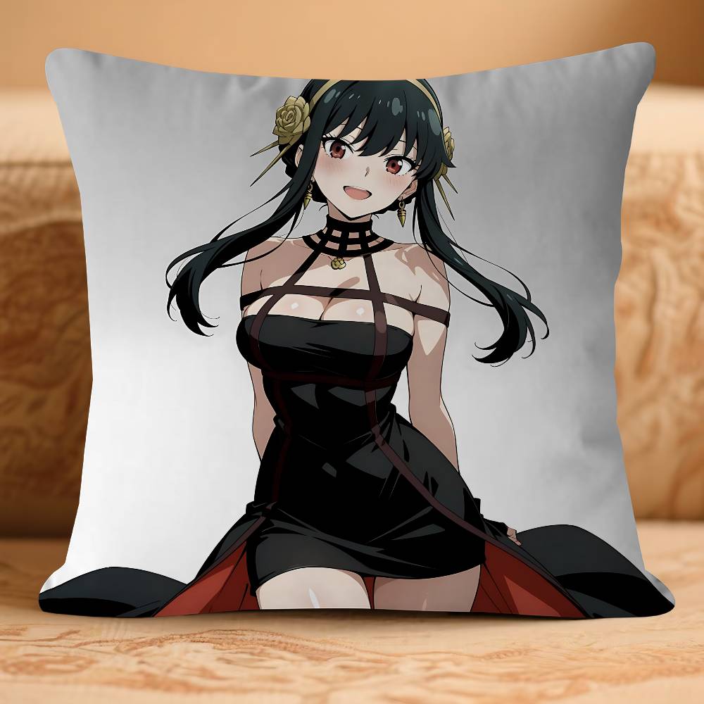Yor ANIME Forger Pillow Case Removable Washable Cushion Cover – All-Season Soft Linen