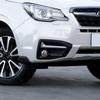 2pc Chrome Plastic Front Bumper Fog Light Trim Set For Subaru Forester 2017-2018