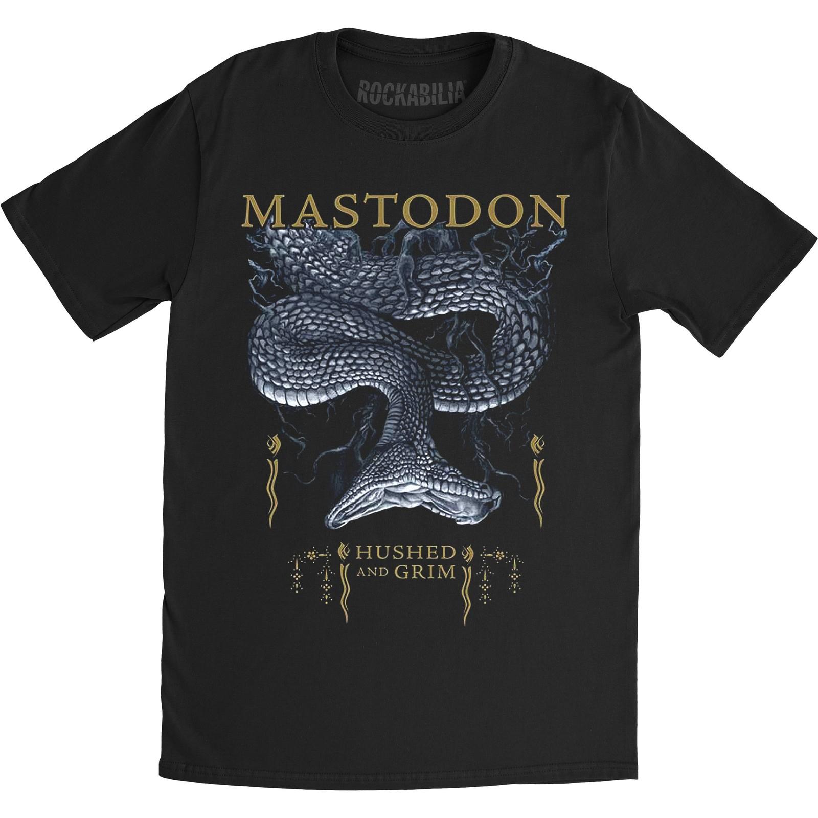 Men s Mastodon Hushed Snake T-shirt Small Black 2XL