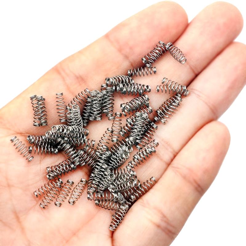 100Pcs/lot Spring Fishing Hook Barbed Swivels Hook Single Circle Fishhooks Fly Fishing Accessories Tackle