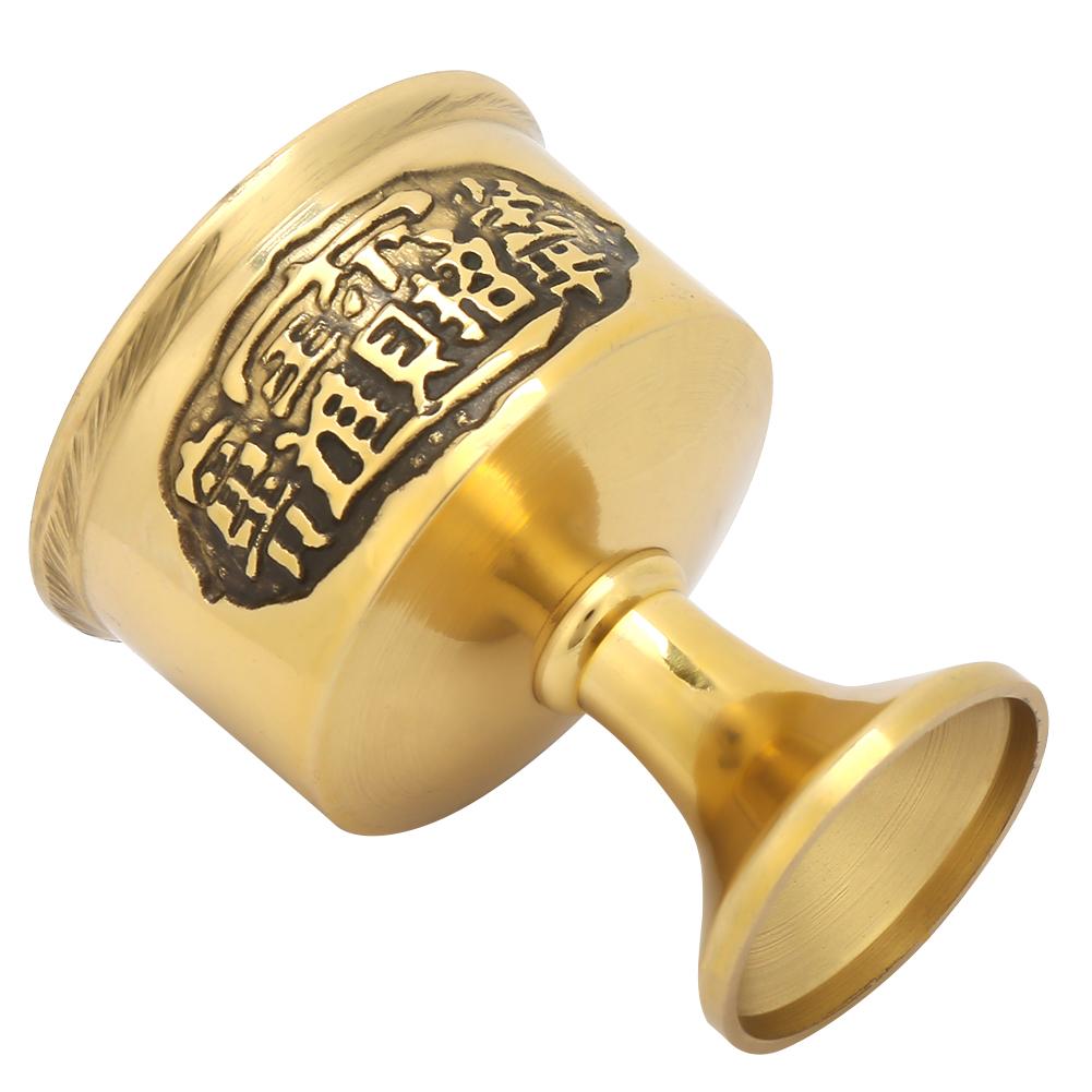 Popular Practical Pure Brass Cup Worship the Buddha of Water Wine Cup Worship Supply Middle