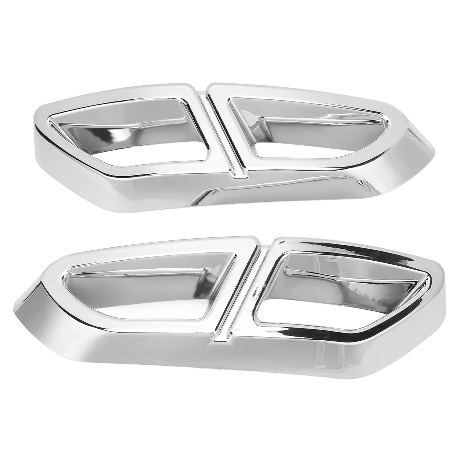 Kkmoon Unisex Silver 1 Pair Exhaust Muffler Tail Pipe Cover Trim Replacement For Variant B8 2014+