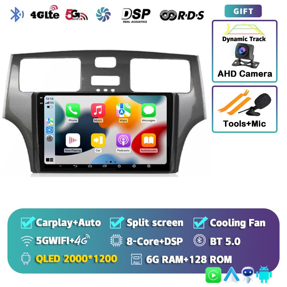 Radio samochodowe Android 14 Carplay Auto dla Lexus ES300 ES330 XV30 ES250 2001 2002 2003 2004 2005 2006 Odtwarzacz multimedialny Stereo 4G DSP