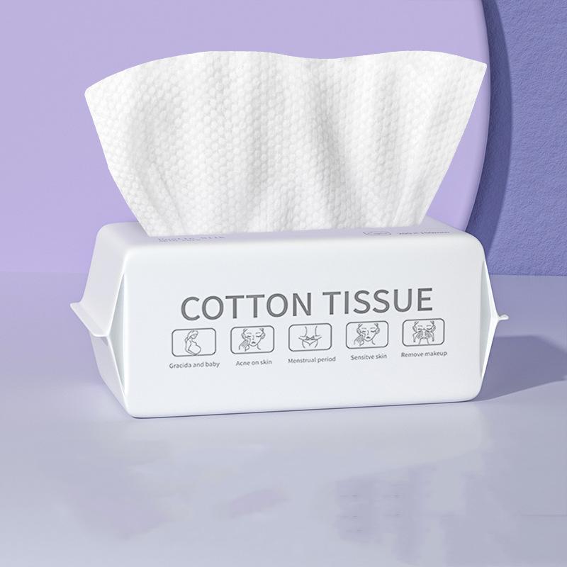 Skin Friendly Disposable Face Towel Extraction Pure Cotton Thickened Pearl Pattern Dry And Wet Cotton Soft Recycling