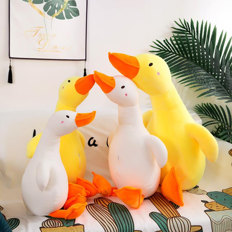 Plush Duck Cartoon Toy Soft Short Pile Material Children Festival Doll Gift
