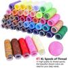 200 Premium Sewing Accessories Supplies,Sewing Kits for Adults,Sewing Thread and Clips for Fabric,Sewing Box Sewing Pins Needls for Handsewing,Sewing