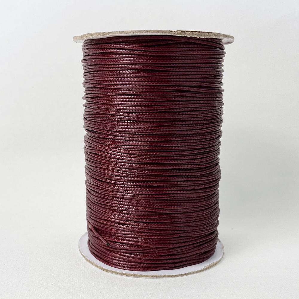 1mm Korean Waxed Rope: Jewelry & Pendant Necklace/Braided Bracelet with PU Leather