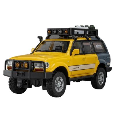 1/24 Toyota Land Cruiser LC80 Auto in Lega Giocattoli Modelli Diecast con Luce Musica Ruota Fuoristrada Veicolo a Retrazione Regalo per Bambini Festa dei Bambini