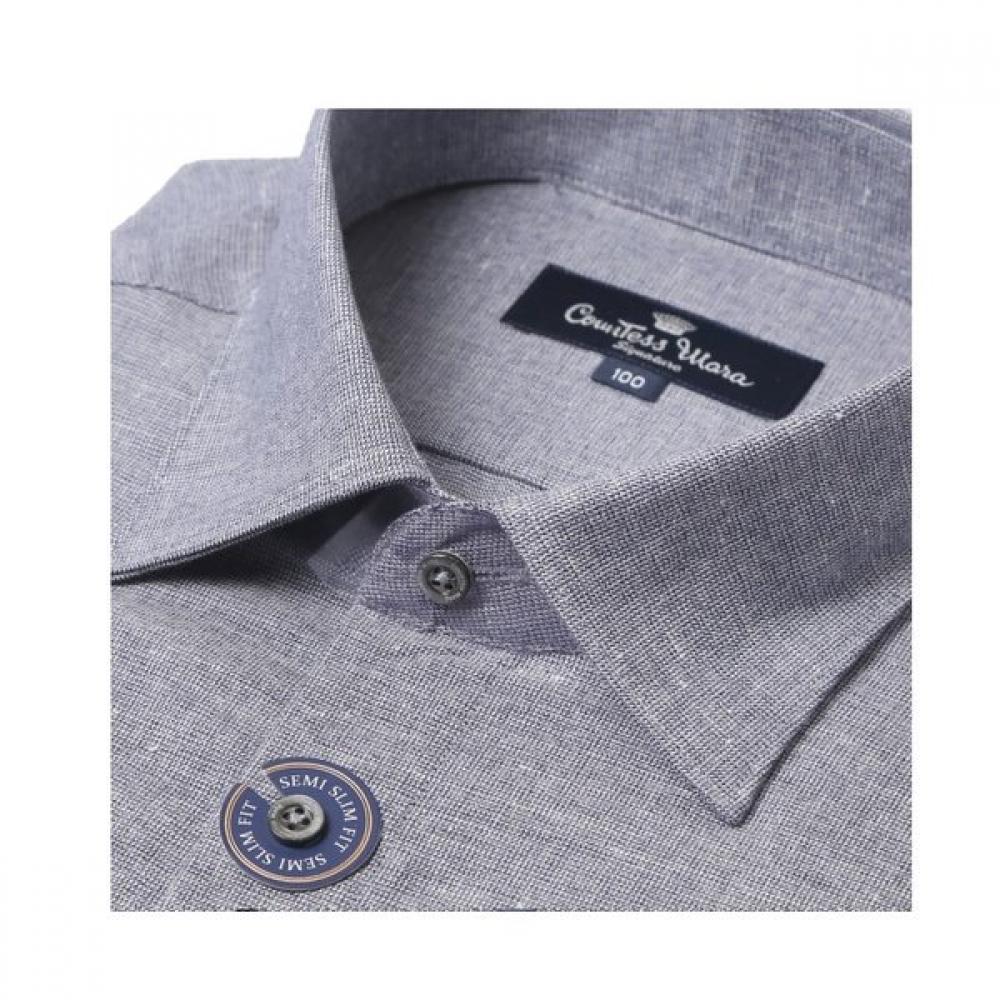 Countess Mara Imported Signature 100  Cotton Melange Navy Shirt Cdsw1c4104n001k