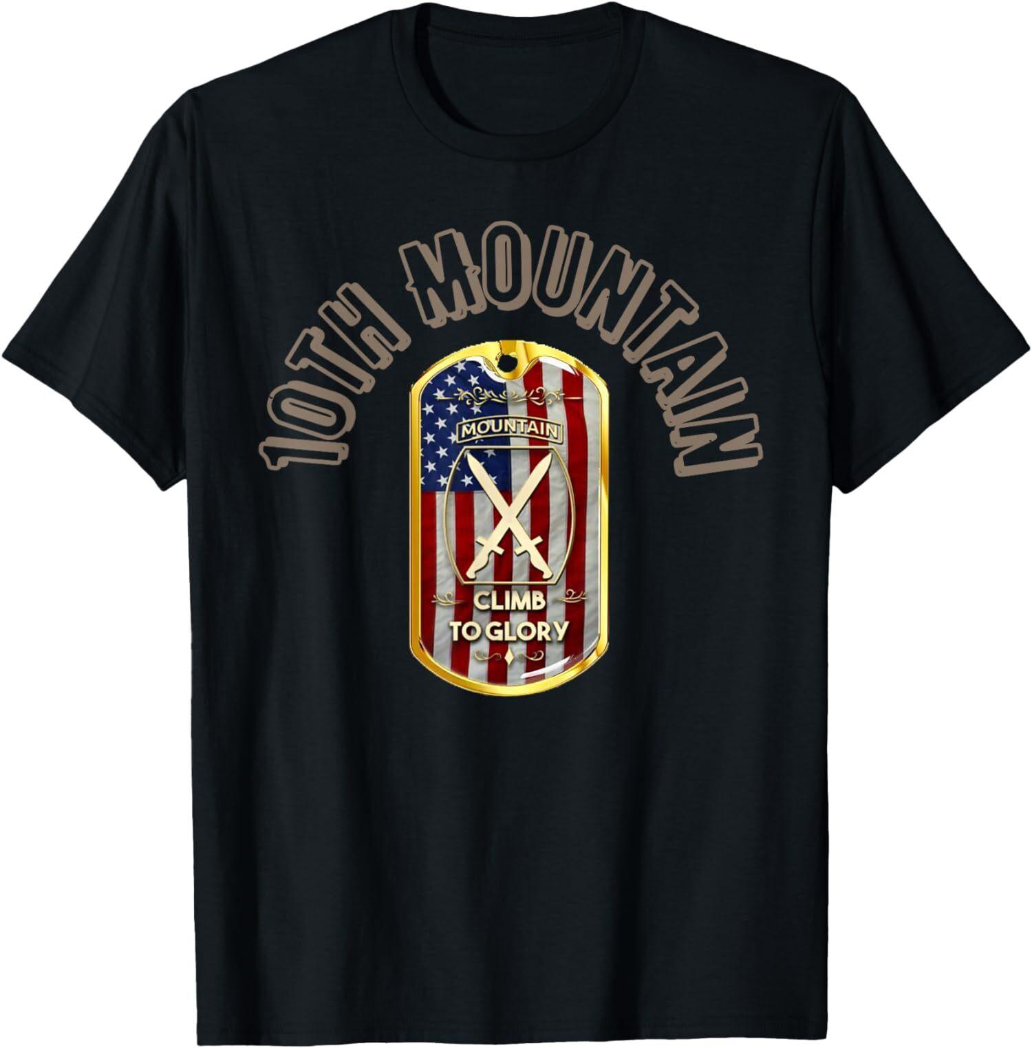 NEW LIMITED 10th Mountain US Army Fort Drum Military Family T-Shirt XXXXL