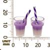 10-Color Resin Pearl Bubble Tea Charm for DIY Jewelry