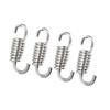 BULLSPANN Muffler Exhaust Pipe Spring for Motorcycle Universal Stainless Steel 43mm Silver Tone 4pcs Replacement Parts Accessories