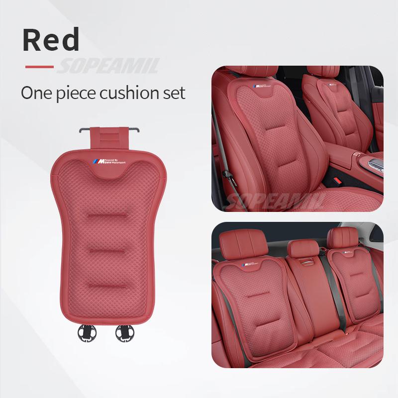 Car Seat Cushion Cover Breathable Ice Silk Seat Protector Pad BMW M Motorsport X1 X3 X5 X7 E39 E46 E60 E90 F10 F20 F30 G20 G30