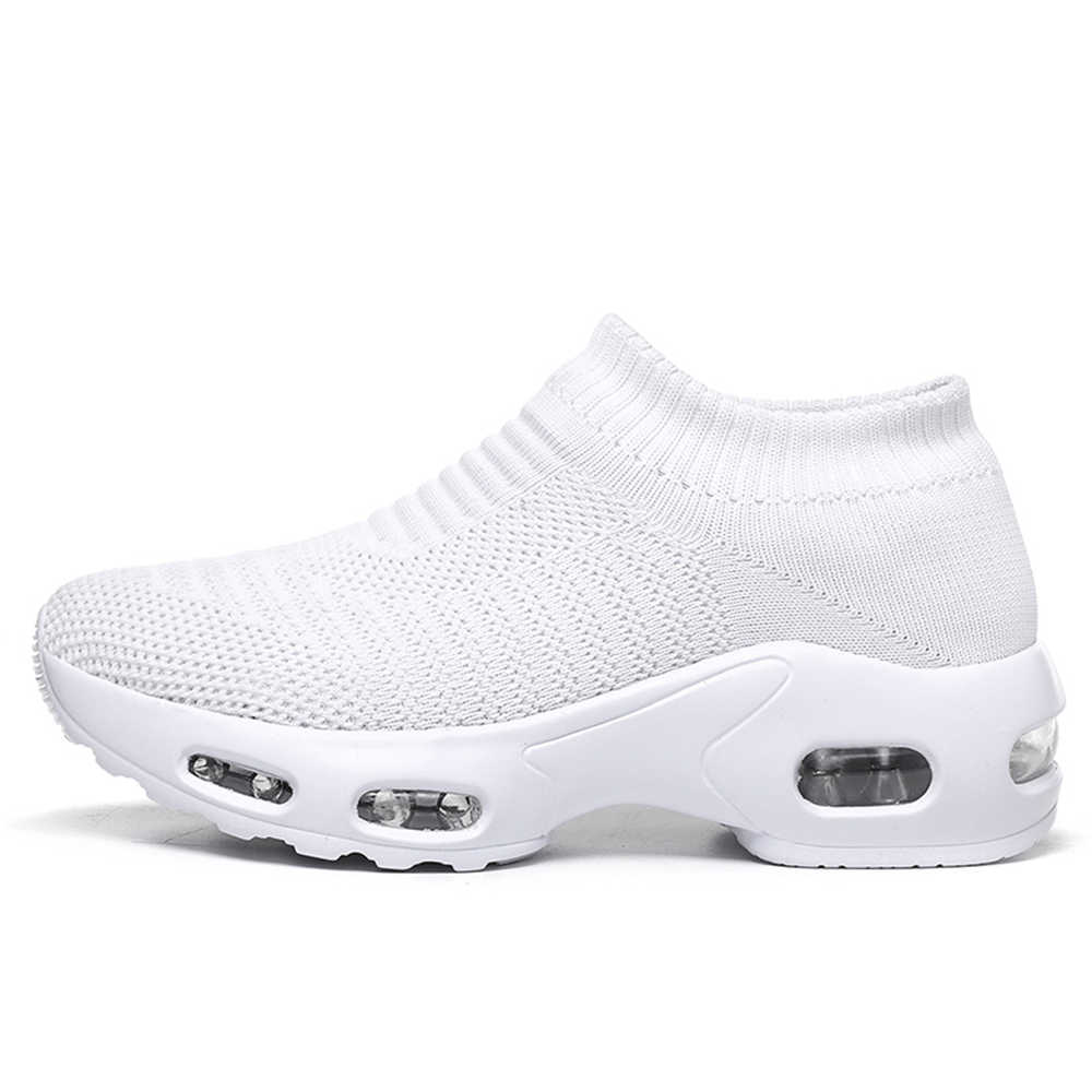 Slip On Dark Blue Women's Sneakers High Top Ankle Boots White Green Jogging Shoes Sports College Pas Cher Best Selling