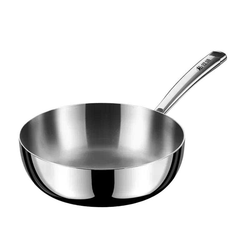 Sonorous Household Pure Titanium Pot and Pan Uncoated Non-stick Wok Wok Induction Cooker Gas Available