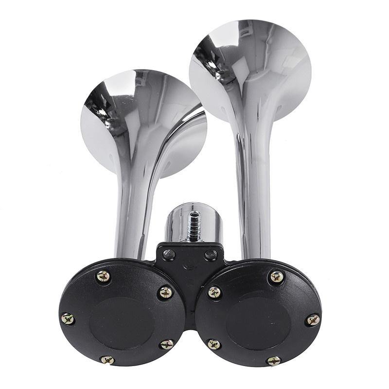 600DB Clacson per auto Super forte 12V / 24V Doppio tromba Tromba d'aria Compressore Auto Camion Barca Treno Corno Avvisatore acustico per segnale audio automatico