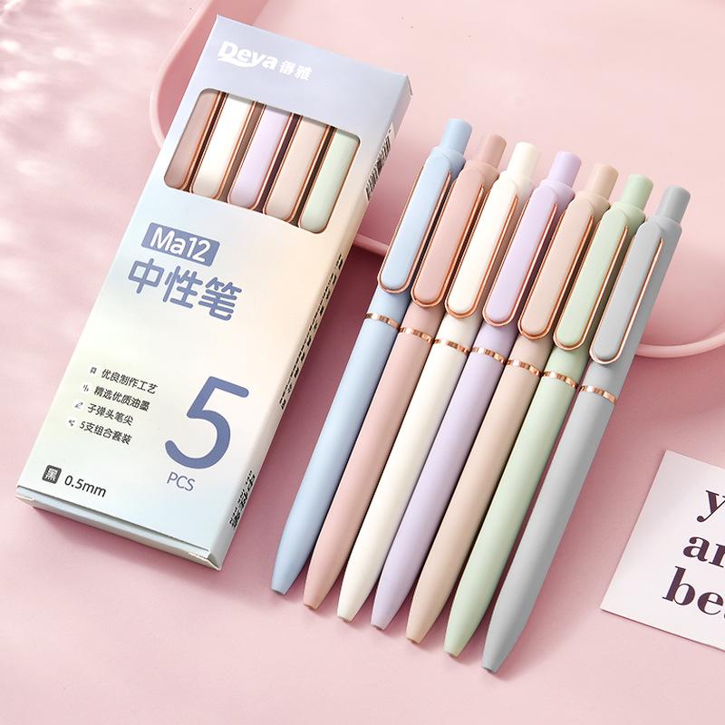 Morandi Logo 0.5mm Metal Gel Pen with Bullet Tip