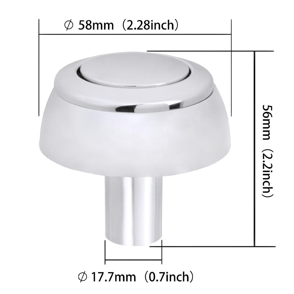 Toilet Tank Round Stem Button ABS Single Flush Toilet Button For Siamp For  Storm 33A Water Saving Button Flush For 34335077