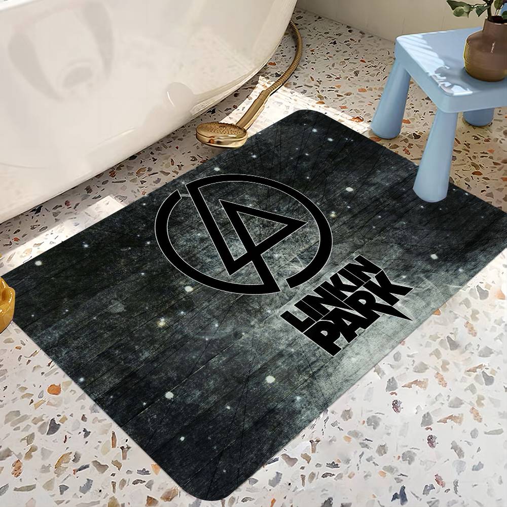 Rock Band L-Linkin P-Park Floor Mat Rectangle Anti-slip Home Soft Badmat Front Door Indoor Outdoor Mat Hotel Decor Mat