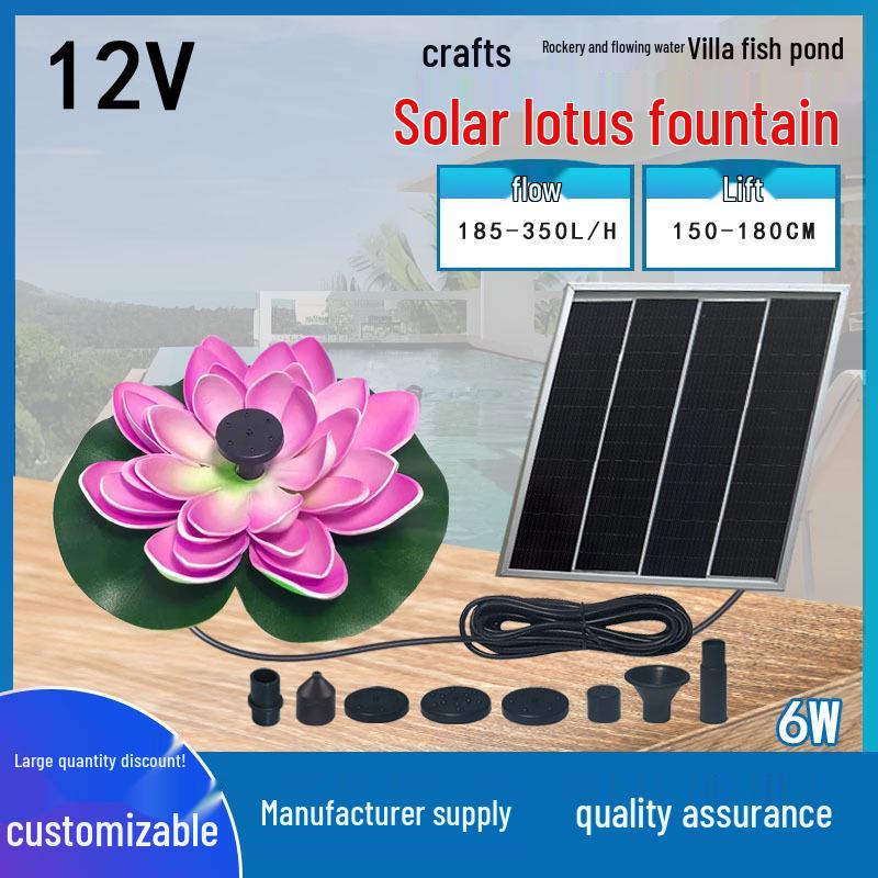 E-Commerce 1,4W Solarbrunnenpumpe Harz-Zubehör, 300G