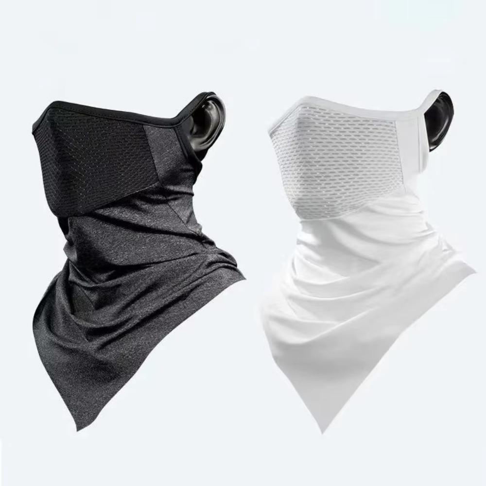 Dustproof Ice Silk Head Cover UV Protection Face Neck Protection Scarf  Unisex
