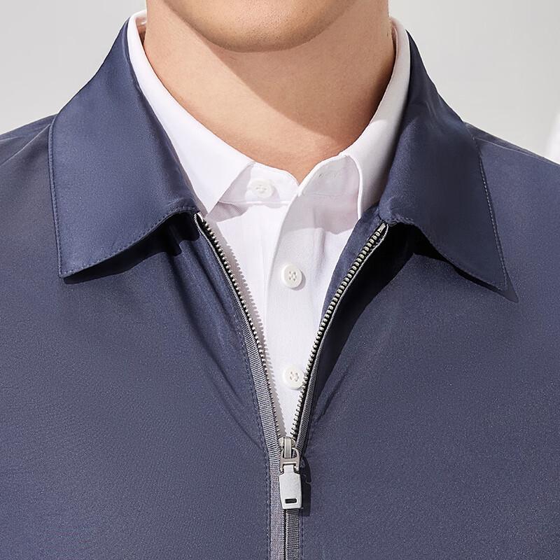 Antonio Men's Lightweight Business Casual Lapel Zipper Jacket