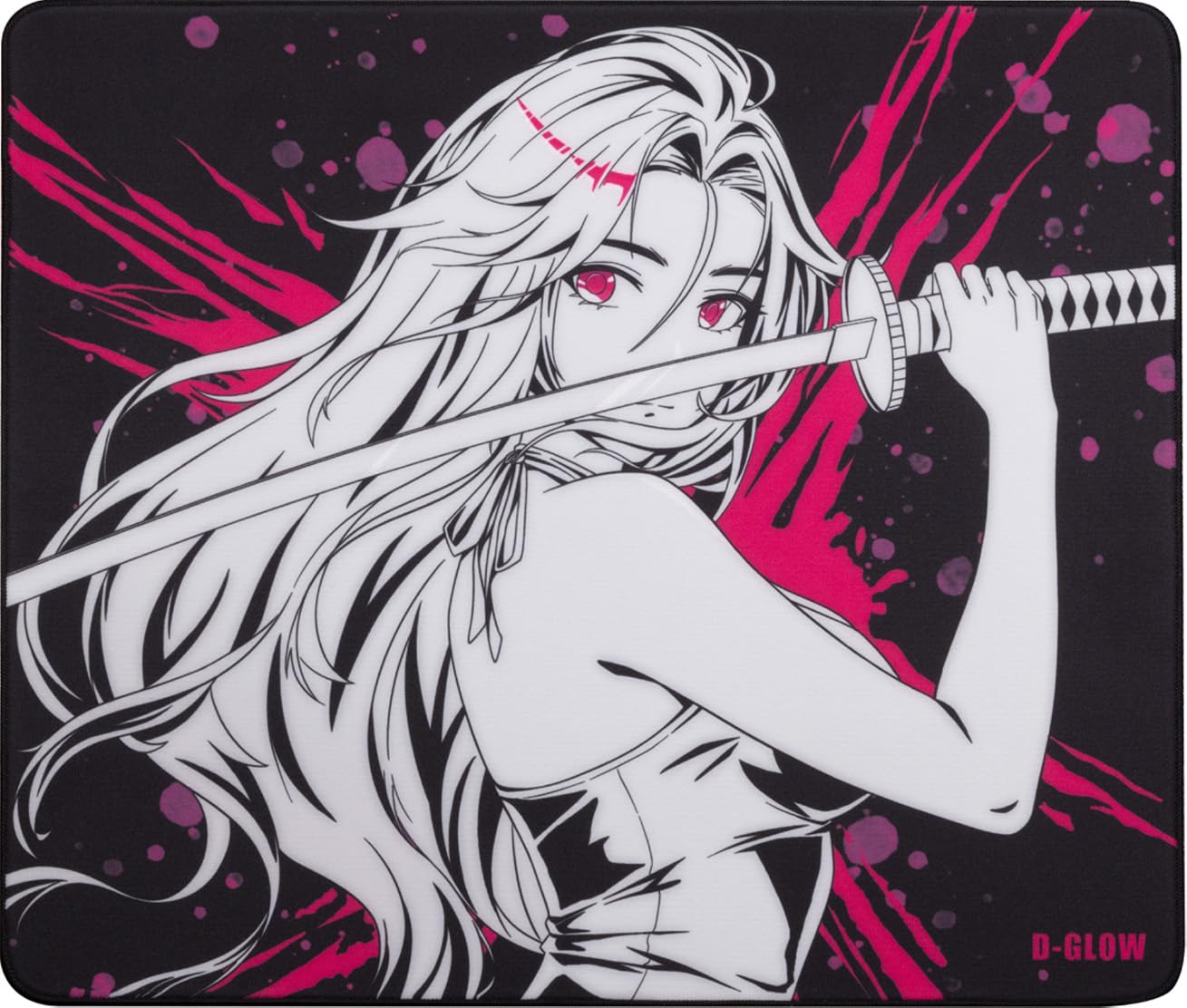 

B4N Gaming Mouse Pad Fabric Balanced Illustration Anime XL Size 490 x 420 mm mm Polyurethane Base Edge Processing Flat Packaging D-GLOW / / / / / / розовый