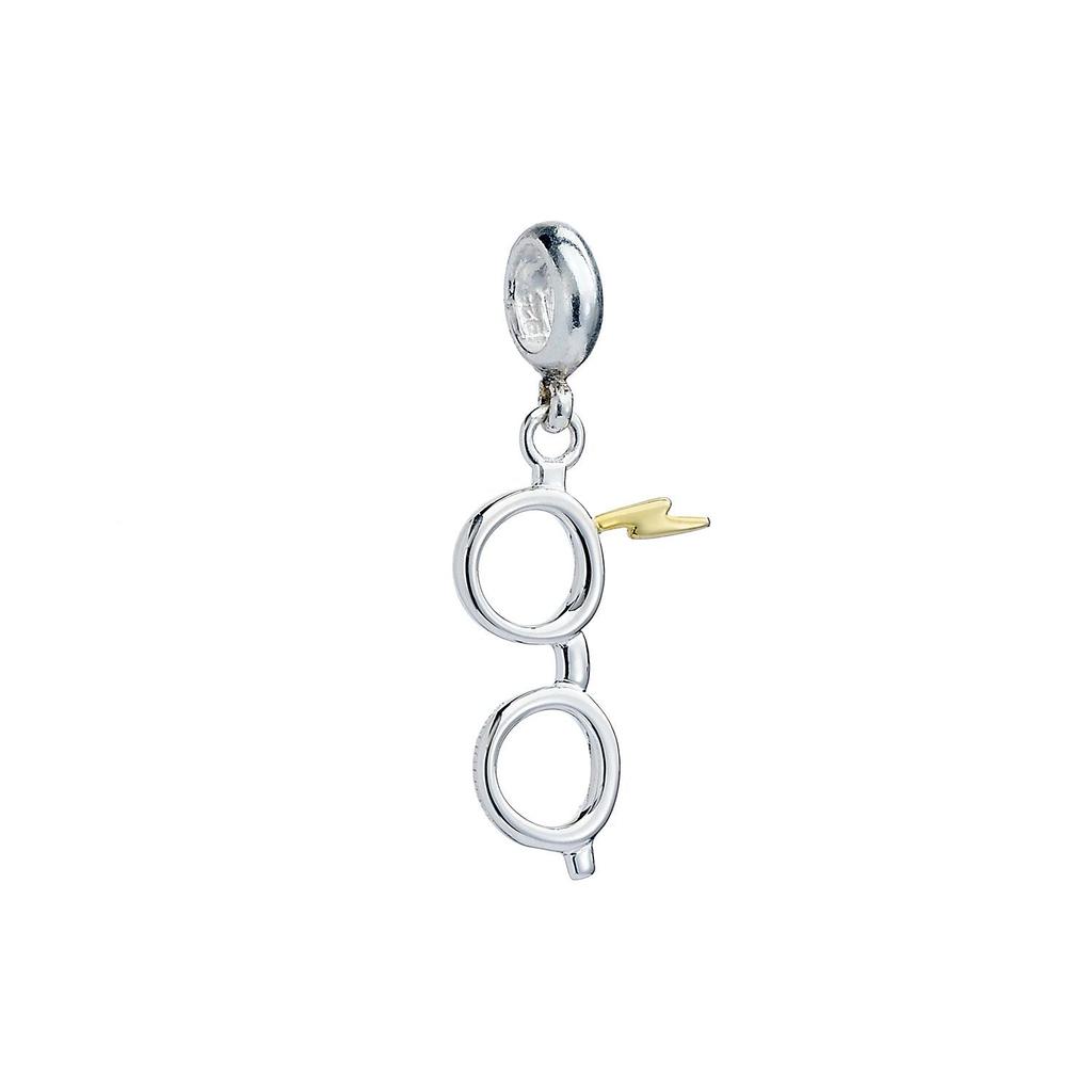 HARRY POTTER Sterling Silver Lightning Bolt and Glasses Slider Charm