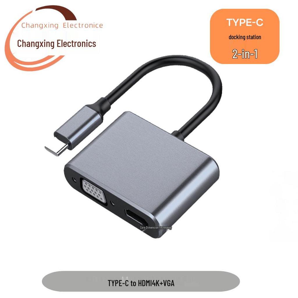 8-in-1 Type-C Hub: Multifunctional Card Reader & USB Network Expansion Dock