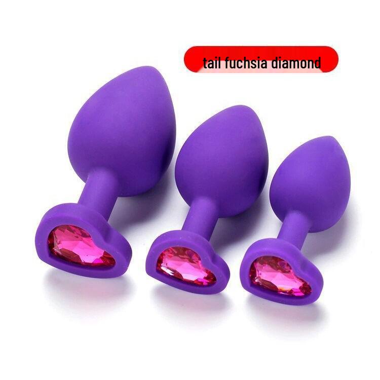 Heart-Shaped Silicone Anal Plug – Adult Erotic Toy & Dilator