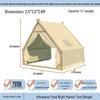 Three-Person Rainproof BBQ Dining Tent for Outdoors & Indoors